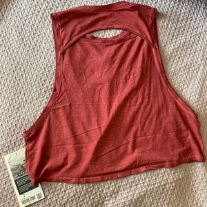 NWT Lululemon Cut Back Crop Tank